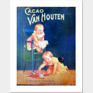 Cacao. Chocolat, Vintage French Poster Posters and Art